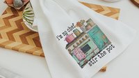 not a chef stir the pot funny kitchen towels for women, your opinion is not in the recipe sassy hand towel, sarcastic gifts for sister, best