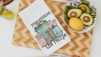 not a chef stir the pot funny kitchen towels for women, your opinion is not in the recipe sassy hand towel, sarcastic gifts for sister, best