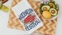 watermelon festival watermelon kitchen towels for summer hand towels for bathroom, fruit kitchen decor, Florida watermelon Florida gifts for