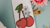 cherry festival fruit kitchen towels for summer hand towels for bathroom, cherry kitchen decor, Michigan gifts for adults, trendy kitchen