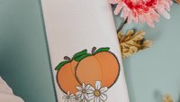 peach festival fruit kitchen towels for summer hand towels for bathroom, sweet as a peach kitchen decor, moving to Georgia gifts, Michigan