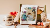 watercolor fox throw pillow for dorm, floral fox kitchen towels, college apartment decor, fox gifts for women, college gifts for girls, best
