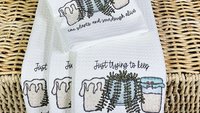 funny sourdough quotes baking kitchen towels for bridal shower, keeps plants alive plant mom gifts, sourdough kitchen decor, bread baker