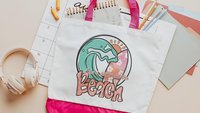 life is better at the beach summer tote bag for work, surfer girl gifts, cute beach bags for women, beach bachelorette party gifts for