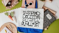 bad decisions quote funny tote bag divorce gift for her, bad decisions make good stories girls trip totes 2026, snarky gifts, reusable