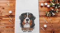 personalized Bernese Mountain dog golf towel dog memorial gift for women, Bernese dog golf gifts for ladies for golf bags, dog lover