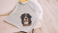 personalized bernese mountain dog blanket for dog lovers, berner mom dog mom gifts for women, bernese mountain dog gifts for her, cozy throw