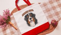 Berner mama tote bag for dog lover, Bernese mountain dog owner gifts for women, cute dog walking bag, Bernese dog mom gifts for her, best