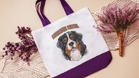Berner mama tote bag for dog lover, Bernese mountain dog owner gifts for women, cute dog walking bag, Bernese dog mom gifts for her, best