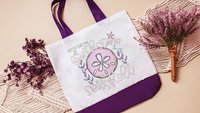 pretty sure my birthstone is a seashell sand dollar tote bag for women, funny beach bags girls trip gifts, coastal gifts for college girls