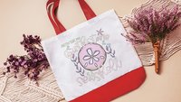 pretty sure my birthstone is a seashell sand dollar tote bag for women, funny beach bags girls trip gifts, coastal gifts for college girls