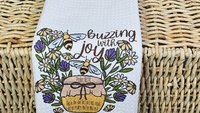 Psalm 118 this is the day Bible verse kitchen towels, Christian gifts for women sisters in Christ, honey bee kitchen decor, bumble bee gifts