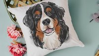bernese mountain dog throw pillow covers 18 x 18, Berner mom Bernese mountain dog gifts for her, Bernese grandma dog lover pillows for couch