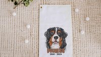 personalized Bernese Mountain dog golf towel dog memorial gift for women, Bernese dog golf gifts for ladies for golf bags, dog lover