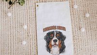 Bernese mama golf towel dog gifts for women, Bernese mountain dog Christmas gifts for golfers, golf stocking stuffers, golf mom golfing gear