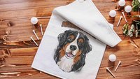 Bernese mama golf towel dog gifts for women, Bernese mountain dog Christmas gifts for golfers, golf stocking stuffers, golf mom golfing gear