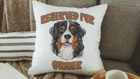 personalized reserved for dog pillow for couch, Bernese mountain dog throw pillow with name, Bernese mountain dog gifts for her, Berner mom