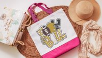 Yellow football tote bag