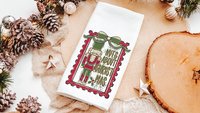 Nuts about Christmas nutcracker throw pillow for couch, coquette Christmas kitchen towels for friends, grand millennial Christmas decor for