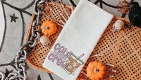 cold brew crew coffee kitchen towels for friends, iced coffee lover coffee bar decor, coffee Christmas gifts for coworkers, coffee gifts for