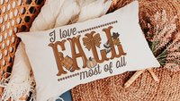 I love fall most of all fall lumbar decorative pillows for couch, fall host gift, autumn pillow covers 12x20, pumpkin season decorations