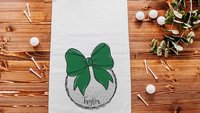 personalized golf coquette golf towel for girls, golf Christmas gifts for golfers, green school spirit golf gifts for ladies for golf bags