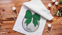 personalized golf coquette golf towel for girls, golf Christmas gifts for golfers, green school spirit golf gifts for ladies for golf bags