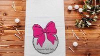 personalized hot pink golf coquette golf towel with name, cute golf Christmas gifts for golfers, girls golf team end of season gift, golfing