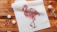flamingo golf towel for women, beachy golf girls trip gifts for friends, golfing gear, summer golf gifts for ladies, cute golf accessories