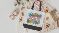 gram est 2026 tote bags for grandma, Gram Christmas gifts for mother in law, pastel Christmas zipper pouch, Gram Gram gifts, holiday makeup