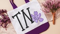 TX eclectic cute Texas tote bag for plant lovers, Texas Christmas gifts for gardeners, Texas state flower bluebonnet bag for gift, new