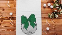 personalized golf coquette golf towel for girls, golf Christmas gifts for golfers, green school spirit golf gifts for ladies for golf bags