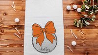 personalized orange school spirit golf towels for golf bags, cute golf Christmas gifts for golfers, golf gifts for high school seniors, best