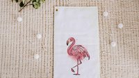 flamingo golf towel for women, beachy golf girls trip gifts for friends, golfing gear, summer golf gifts for ladies, cute golf accessories