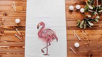 flamingo golf towel for women, beachy golf girls trip gifts for friends, golfing gear, summer golf gifts for ladies, cute golf accessories