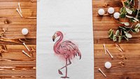 flamingo golf towel for women, beachy golf girls trip gifts for friends, golfing gear, summer golf gifts for ladies, cute golf accessories
