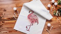 flamingo golf towel for women, beachy golf girls trip gifts for friends, golfing gear, summer golf gifts for ladies, cute golf accessories