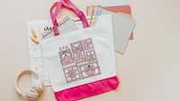 breast cancer awareness pink October tote bag for women, Halloween coquette trick or treat bags for girls, pink pumpkin makeup bags best