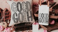 good goth throw pillow for couch funny Halloween gifts for adults, Halloween coquette kitchen towels, boo basket gifts for best friends