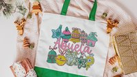 abuela tote bag for travel Christmas gifts from grandchildren, Christmas tote for cruise & makeup bags best sellers, abuela to be gift