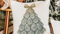 oyster shell Christmas tree ornament handmade, oyster Christmas ornament gift best sellers, trendy Christmas gifts for beach lovers, coastal