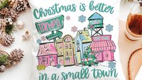 personalized Christmas is better in a small town zip code throw pillow cover 18x18, cute Christmas gifts for neighbors, hometown Christmas