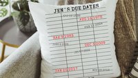 personalized library due date throw pillows for couch, custom book lover gift for women, bookish Christmas gifts for grandma, special dates