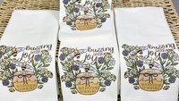 Psalm 118 this is the day Bible verse kitchen towels, Christian gifts for women sisters in Christ, honey bee kitchen decor, bumble bee gifts
