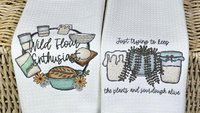 funny sourdough quotes baking kitchen towels for bridal shower, keeps plants alive plant mom gifts, sourdough kitchen decor, bread baker