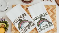 follow me fishers of men throw pillows for couch religious stocking stuffers for teens, Christian nursery decor girl baby girl baptism gifts