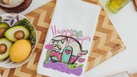 happy glamper pillows for camper, summer throw pillow cover and insert, RV accessories for inside, van life gifts, indoor camper decor, best