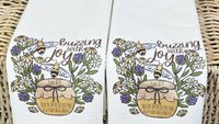 Psalm 118 this is the day Bible verse kitchen towels, Christian gifts for women sisters in Christ, honey bee kitchen decor, bumble bee gifts