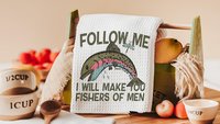 follow me fishers of men throw pillows for couch religious stocking stuffers for teens, Christian nursery decor girl baby girl baptism gifts