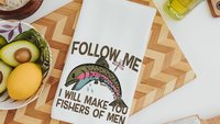 follow me fishers of men throw pillows for couch religious stocking stuffers for teens, Christian nursery decor girl baby girl baptism gifts